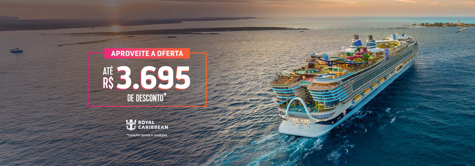 Promoção Royal Caribbean R$ 3.695 de Desconto